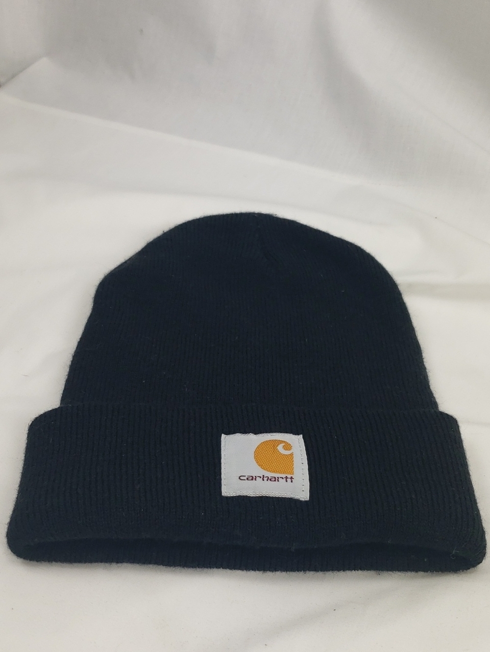 Carhartt Black Beanie with Logo Patch
